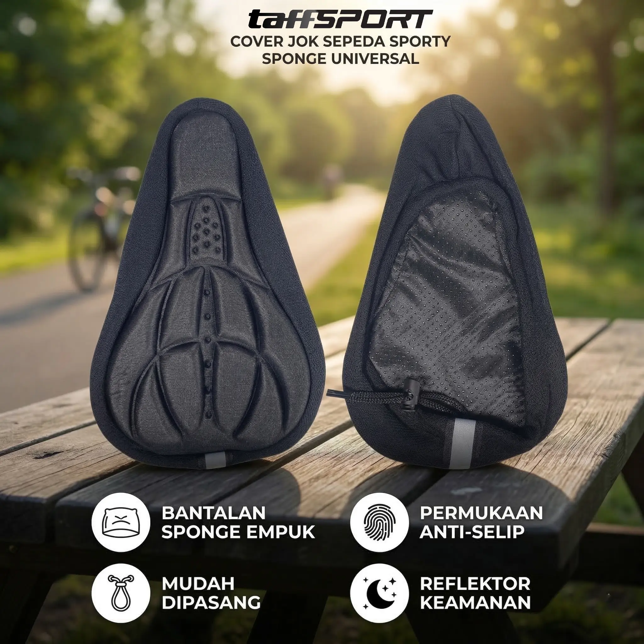 BerkahMall - Cover Jok Sepeda | Sarung Sadel Empuk | Bantalan Pelindung Jok Sepeda
