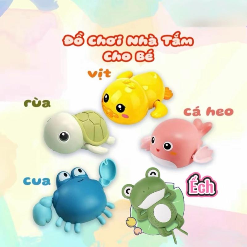 Đồ Chơi Nhà Tắm Vặn Cót, Đồ Chơi Thả Bồn Tắm Cho Bé Thích Thú Hình Ngộ Nghĩnh 0