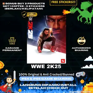 [FREE STICKERS] WWE 2K25 - PS4 - PS5 - PlayStation Game Sharing