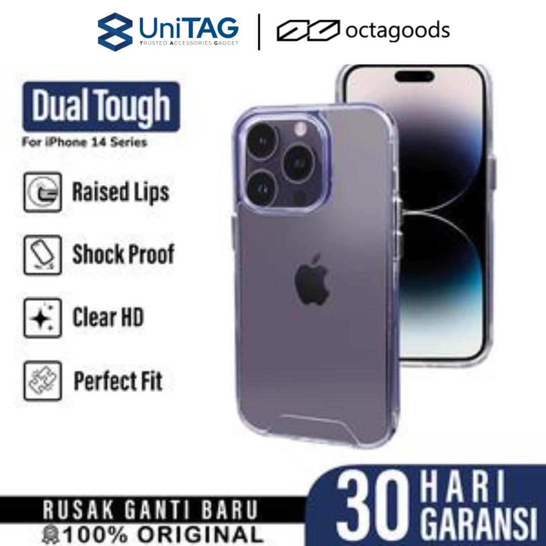 Case iPhone 14 Pro Max Plus OctaGoods Dual Tough Hybrid Clear Casing