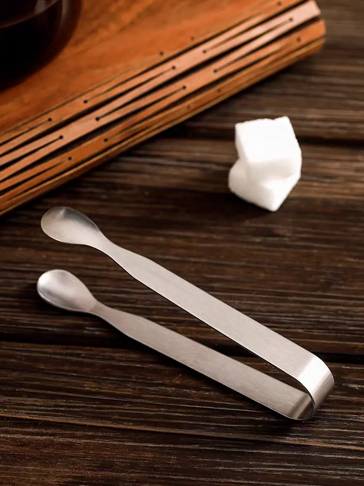 Ice Tong Stainless Steel | Jepitan Es Batu | Capit Makanan | Penjepit Es Cube Cuteney