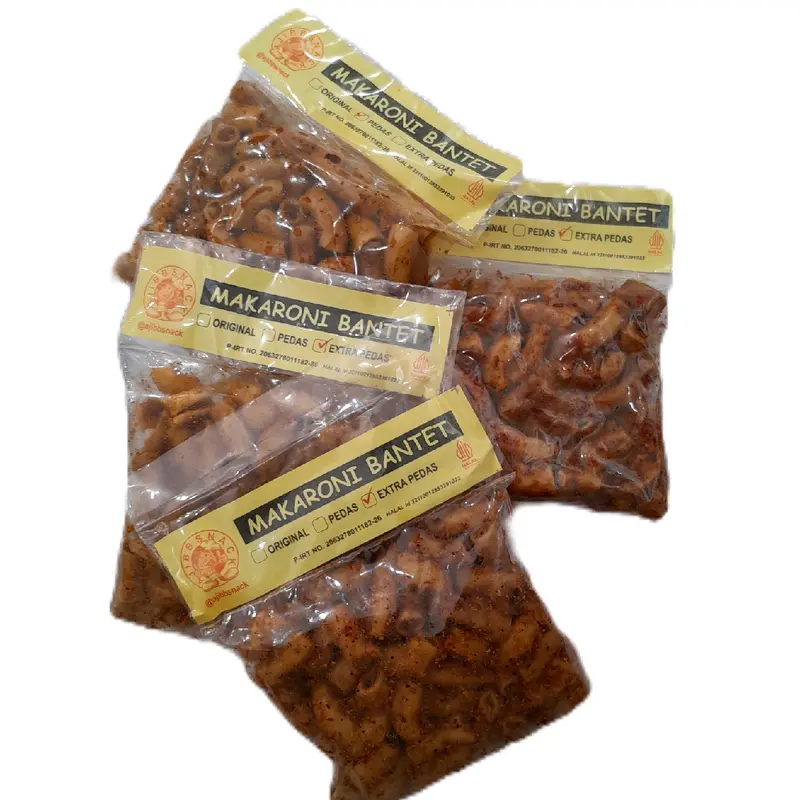 Makaroni Bantet Ajib Pedas Xtra Pedas Halal Snack - Camilan Pedas - Makanan, Food Cemilan Macaroni 5