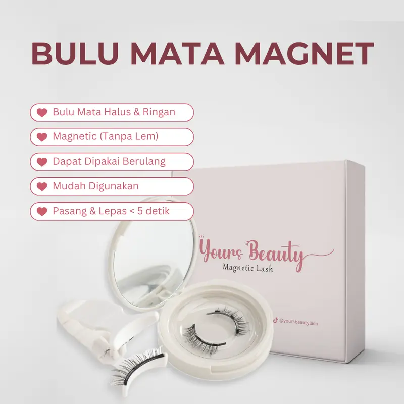 VELVET BOLD Bulu Mata Magnetic Premium [Tanpa Lem] - Yours Beauty Eyelashes Bulumata 3