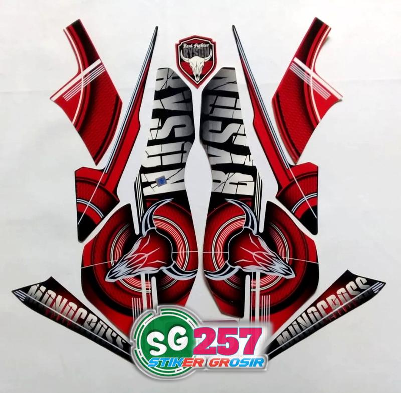 Product Introduction of STIKER STRIPING YAMAHA BYSON 2013 MERAH LIST BODY STANDAR - Motorcycle 1