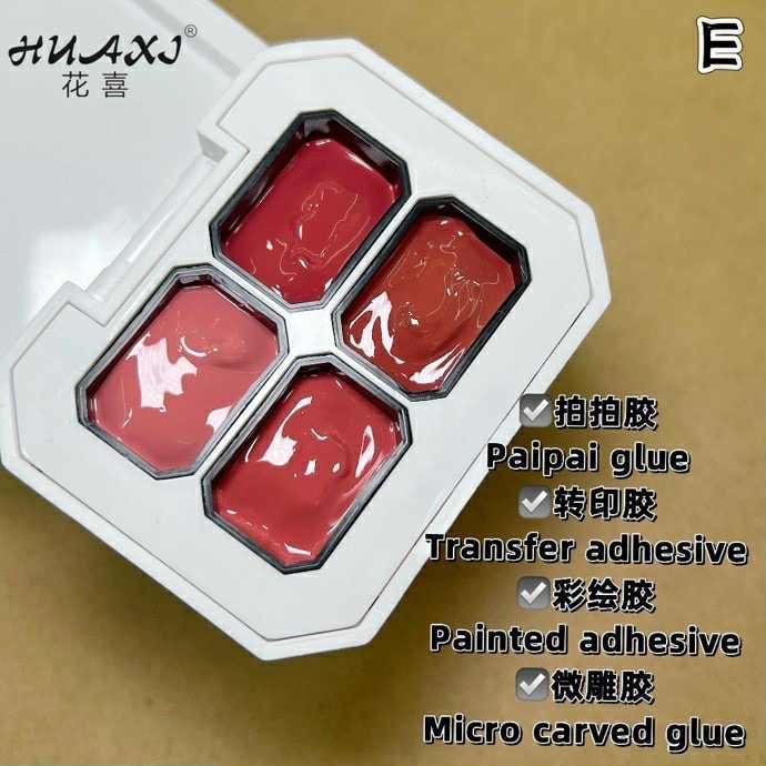 Hũ gel dặm ombre 4 màu tone hồng -phụ kiện làm nail