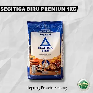 Tepung Protein Sedang/Segitiga Biru Premium/Segitiga Biru/Mila Serbaguna/Siip Serbanguna/Bola Salju/Dragonfly/1kg/500gram Bahan