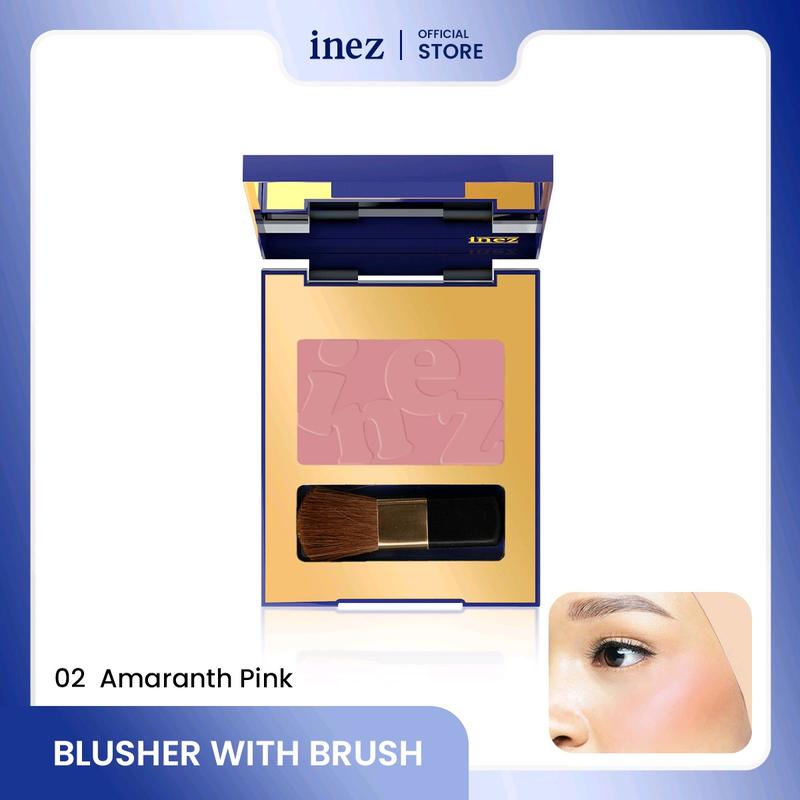 INEZ COLOR CONTOUR BLUSHER WITH BRUSH Wajah 8