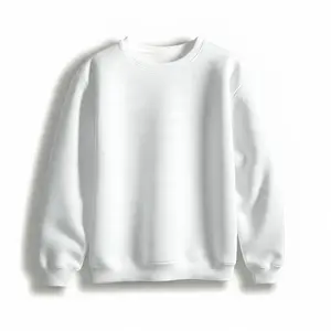 Sweatshirt Pria Wanita Polos Putih Sweater Crewneck Jumper M-L-Xl-XXL