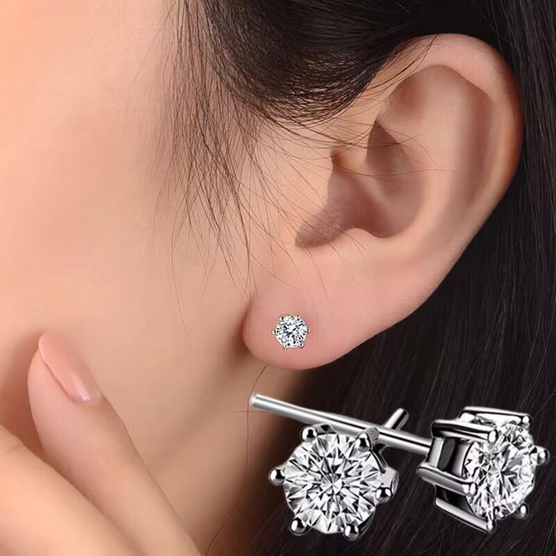 Product Introduction of New Fashion Diamond Earrring Women Designer Discount S999 Silver Earrings Jewelry Online For Sale 3