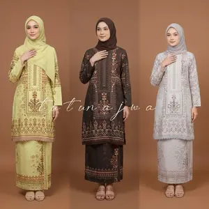 (PREORDER )tutunajwa -  Zeina Setelan Rok Motif Etnik  (TANPA HIJAB)