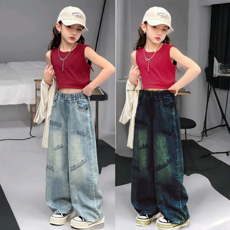 Hanna Xuka Quần Jeans Bé Gái MA002 Chất Liệu Jeans Mềm Mại Phong Cách Thời Trang Có 2 Màu Size 11-17 Từ 16kg-50kg Mặc Vừa Giảm Giá Đến 50% Sale 50% Jeans Kids