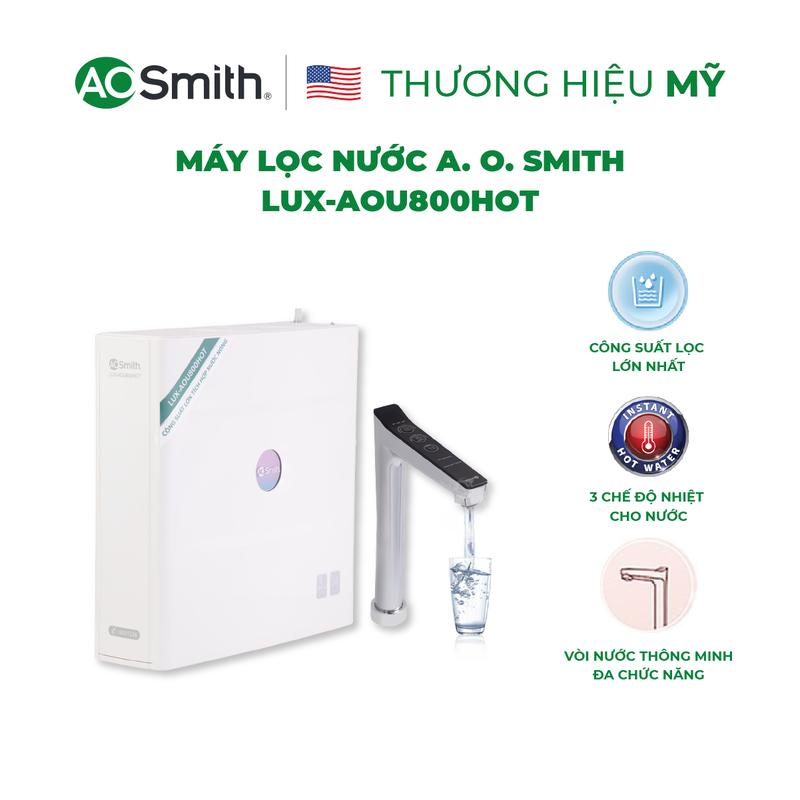Máy Lọc Nước Đặt Gầm Công Suất Lớn A. O. Smith ROSS LUX-AOU800HOT