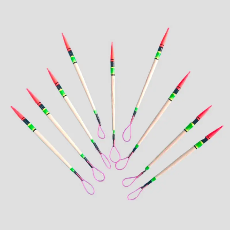 Plampung Pancing Jarum Ukuran 8 Cm Isi 5 Pcs Kumbul Kayu Kukumbul Motif 5