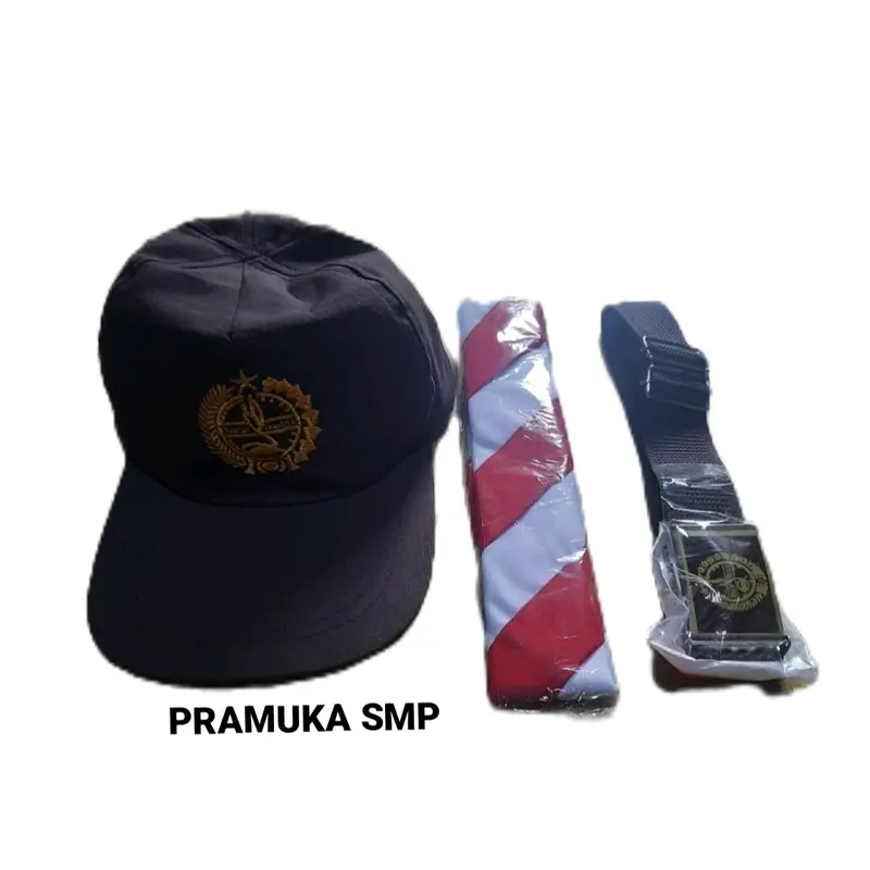 Paket pramuka sd-smp.dasi sabuk dan topi 0