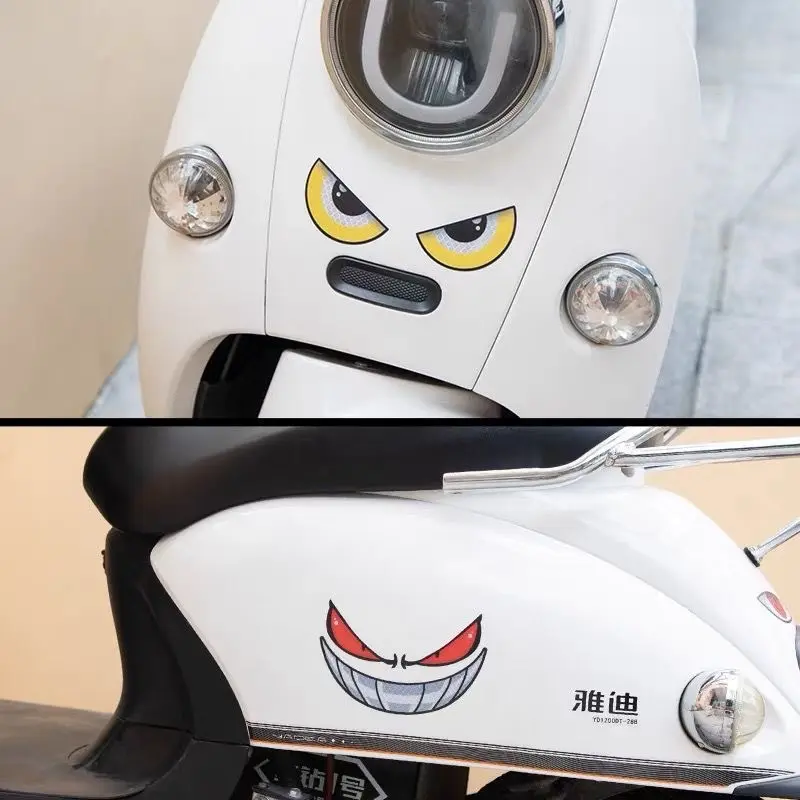 Stiker Reflektif/Tiga Dimensi Stiker Mata Motor/Stiker Mata Setan Kecil/Stiker Mata Kucing/Stiker Motor Mobil Elektrik Yang Berlaku 8