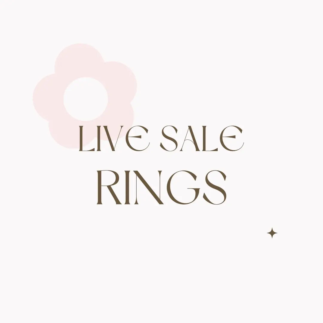 <RINGS> live sale payment dainty works