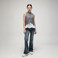 Gambar Cotton Code Blouse Kerja Wanita Madison Regular Fit - GREY, M dari Cottoncode.id Kab. Bogor 4 Tokopedia