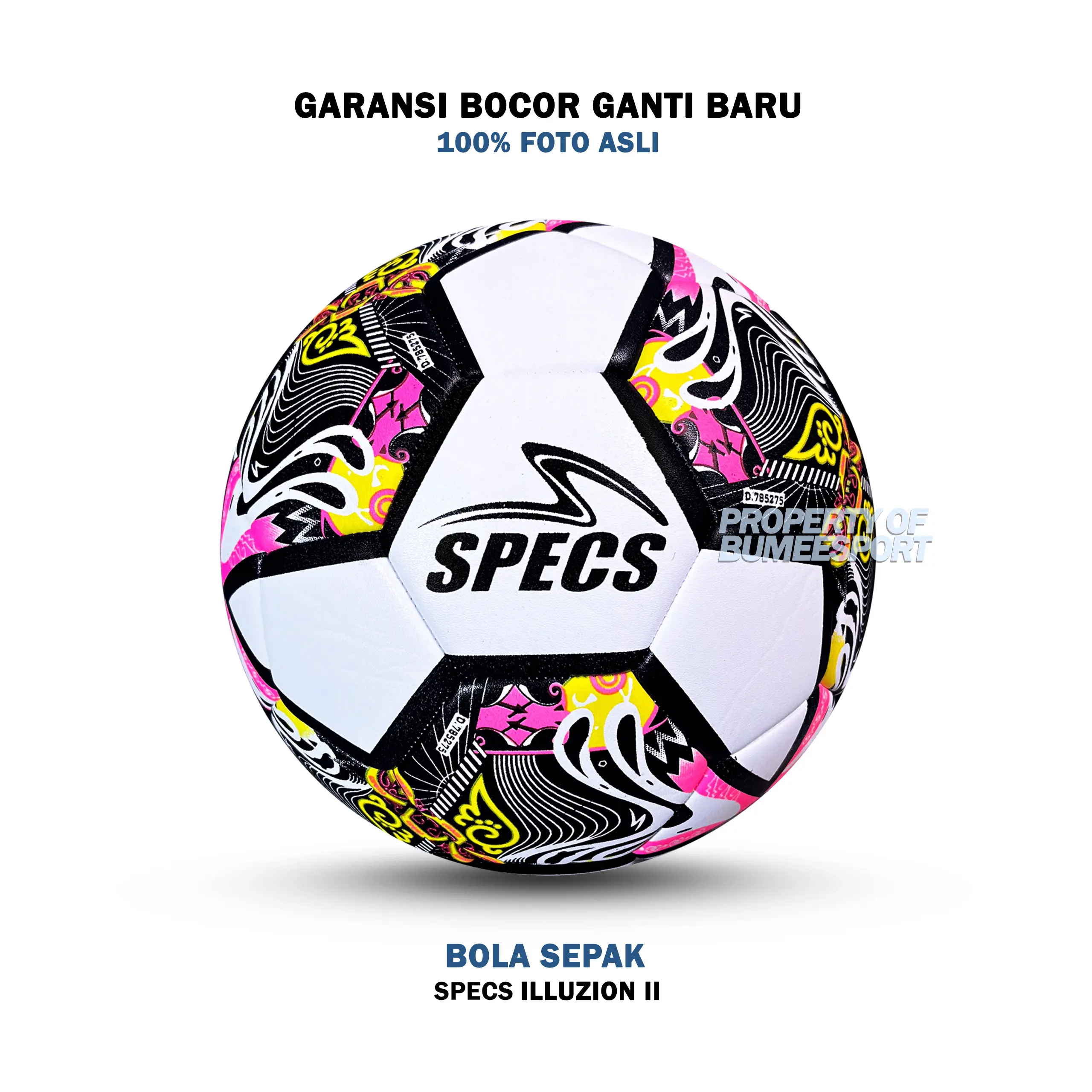 BOLA SEPAK SIZE 4 dan 5 SPESC | BOLA KAKI JAHIT | GRATIS POMPA, PENTIL DAN JARING