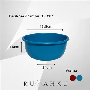 RUMAHKU Baskom Plastik Murah Anti Pecah Baskom Sayur Tebal Kuat Besar Jumbo Ukuran 20 Inch Bak Plastik