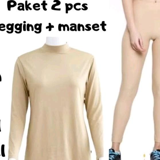 PAKET 2 PCS STELAN MANSET LENGAN PANJANG KRAH TINGGI KAOS MANSET KT 4