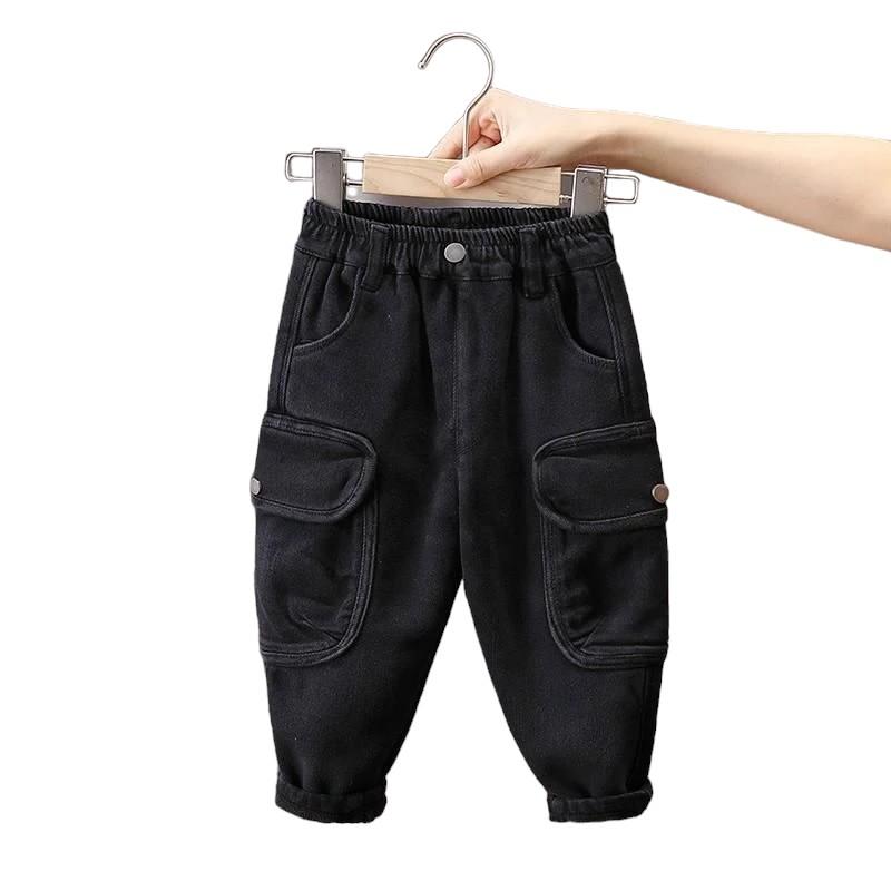 Celana Jeans Panjang Anak Motif Cargo J37 1 - 6 Tahun 4