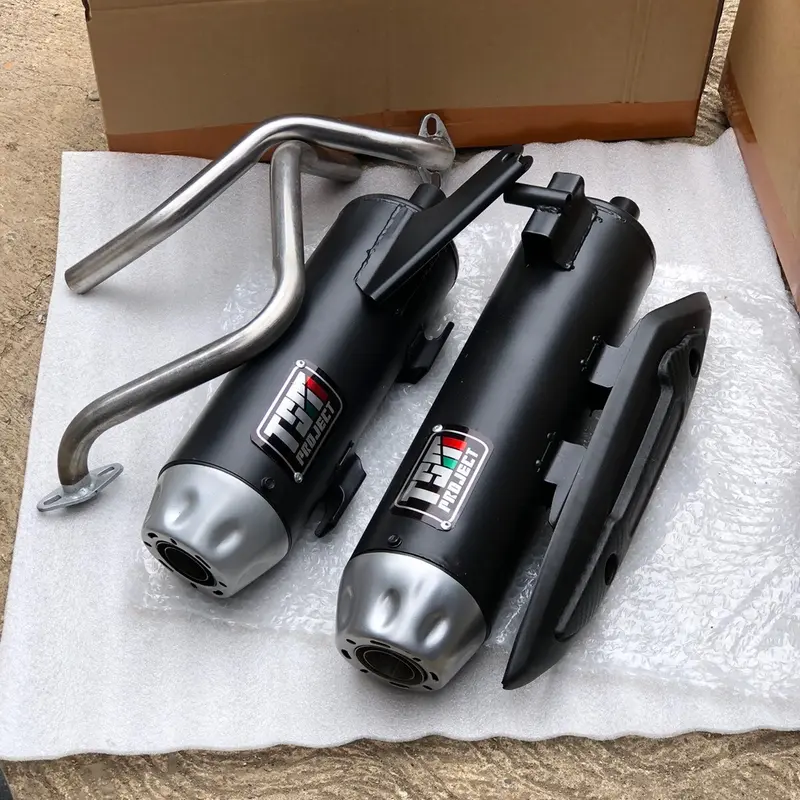 knalpot model TSM PROJECT fullsistem gass pnp cocok buat vario beat pcx mio Motorcycle 2