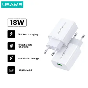 USAMS T22 Adapter Charger Fast Charge 18W QC3.0