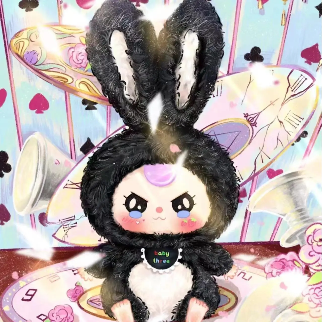 Baby three years old Lily rabbit town series plush blind box tide play doll doll table decoration