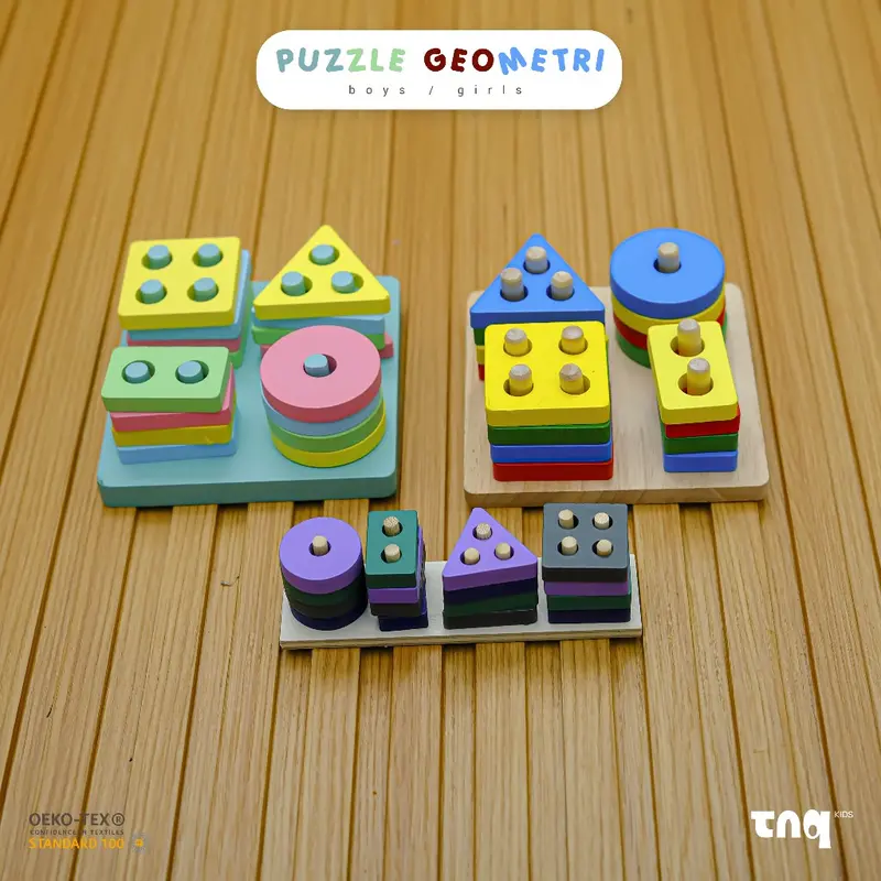 TNQ Kids Puzzle Geometri - Mainan Edukasi Anak 0