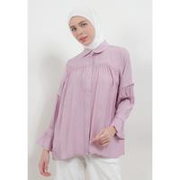 Gambar MFMW Monaska Atasan Blouse - Lilac, XXL dari MFMW Shop Kota Bandung 2 Tokopedia