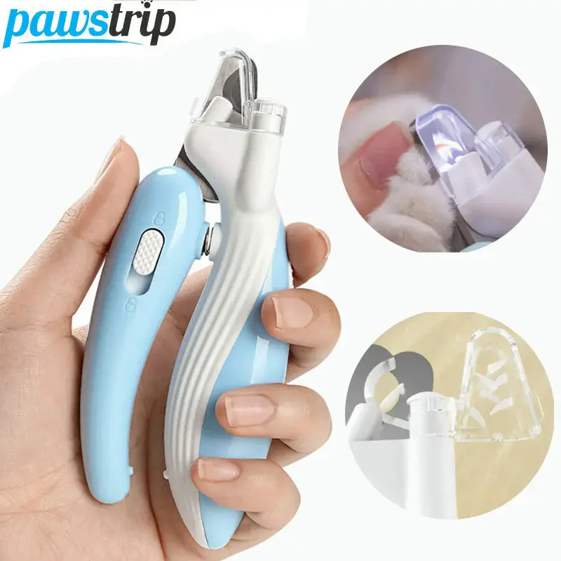 LED Pet Nail Clippers - Professional Grooming Scissors for Dogs and Cats, Small Animal Paw Nail Trimmer, Pet Supplies