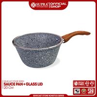 Gambar SUPRA Panci  Alumunium Anti Lengket Sauce Pan 20 Cm Semicast Stone dari Panci Supra Kota Tangerang 4 Tokopedia
