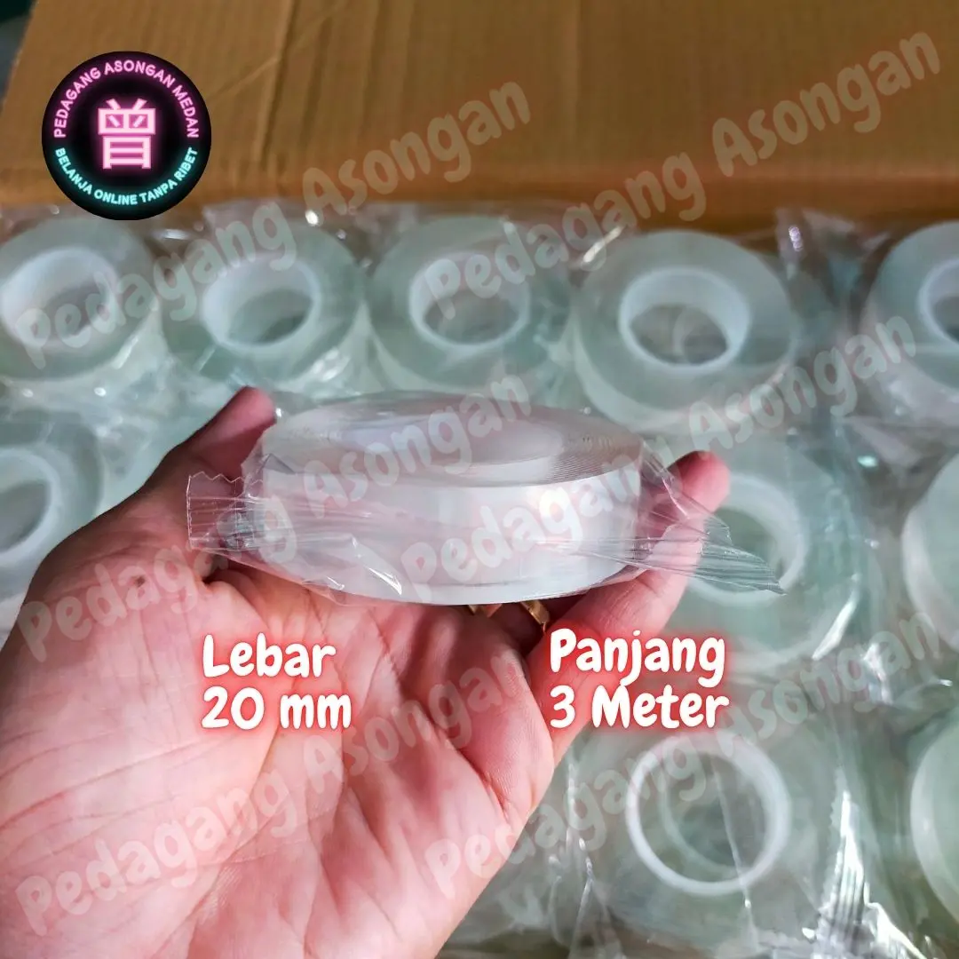 Nano Tape / Double Tape Bening 2cm x 3meter