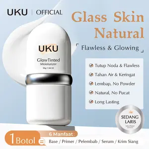 UKU 6-in-1 Retinol Cream 【BPOM Certified】 - Niacinamide + Pro-Xylane + Ceramide NP, brightens skin tone, conceals imperfections, multi-effect makeup primer.