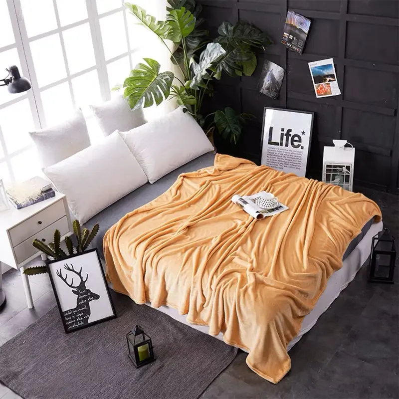 Selimut Polos Ukuran 150x200 Warna Elegant & Aesthetic Tebal & Lembut 3