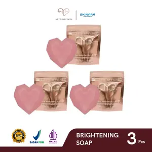 AFTERMYSKIN - 3 Pcs Alpha Arbutin Collagen Brightening Soap | Sabun Pemutih Badan Mencerahkan Kulit