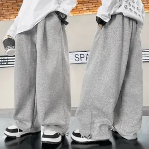 Celana Jogger Baggy Anak Laki Laki Permpuan Celana Skena Kalcer Gombrong abu mistty serut Terlaris