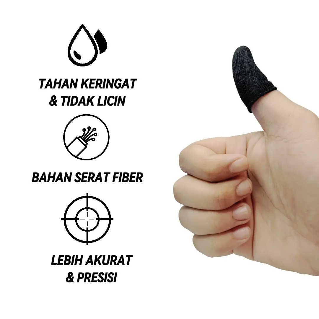 Sarung Jari Jempol Gaming Anti Selip/Anti Keringat - ISI 2PCS/SEPASANG - Accessories Game