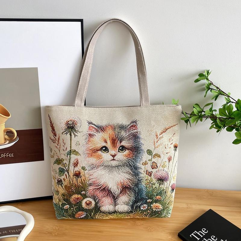  TÚI TOTE CANVAS THÊU HỌA TIẾT DỄ THƯƠNG – PHỤ KIỆN XINH YÊU KHÓ CƯỠNG TT413 