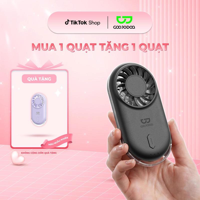 【GOOJODOQ* KOL】 COMBO Mua 1 tặng 1 màu ngẫu nhiên ,Quạt  bỏ túi siêu mỏng ,siêu nhẹ trọng lượng chỉ 58g,3 cấp độ gió tùy chỉnh,tốc độ mạnh mẽ lên đến 9.1m/s