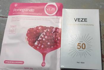 Product Review of BPOM VeZe Krim Tabir Surya UV Intensif 45ML Penghilang Titik Menyegarkan Tabir Surya Anti UV SPF50 PA - FZ22606 Facial Perawatan from d**a 0