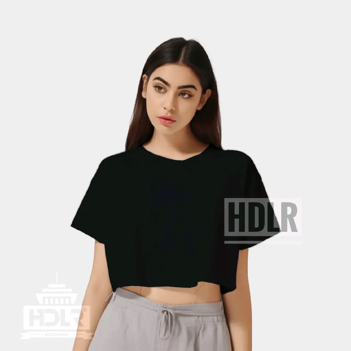 Kaos Polos Crop Top Over Size Bahan Katun Combad Oversize Hitam Lilac Putih Sage Pink