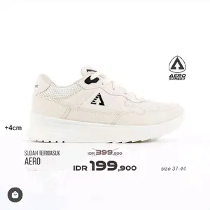 Aerostreet 37-44 ortiz natural - sepatu sneakers kasual Casual kalcer