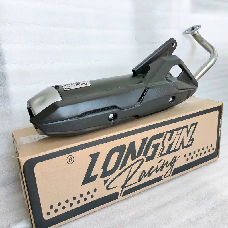 Knalpot Tabung Vario Beat Karbu Deluxe Scoopy Mio Sporty M3 - FULLSYSTEM LongYin Racing Suara Bass Adem Gerung Motor Motorcycle 7