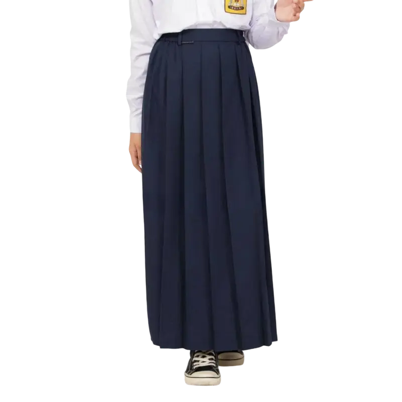 Seragam Sekolah SMP PEREMPUAN Lengan Panjang dan Rok Rimpel Pinggang Kerut Fashion Bordir Baju Anak 3