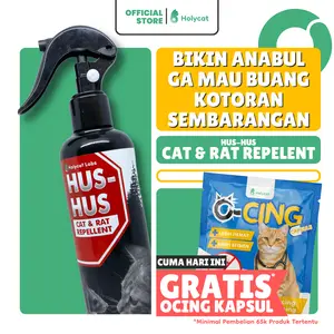 Holycatlabs Pencegah Tikus dan Melatih Kucing Agar Tidak Pee Poop Sembarangan Spraying HUS HU5 250 ML