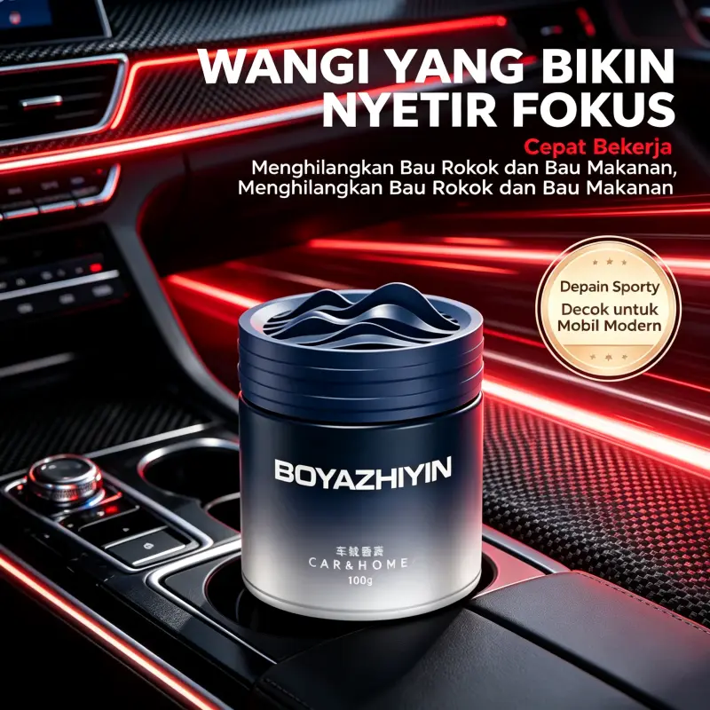 Pengharum Mobil 100g Solid Aromaterapi Pewangi Alami Penghilang Bau Wangi Premium Tidak Bikin Pusing untuk Pengemudi Mobil Keluarga Ibu Hamil Anak Bayi Lansia Aman Ekonomis Hemat Praktis Modern Berkualitas (COD)