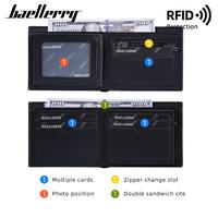 Gambar Dompet Pendek Pria Kulit PU RFID Protect BAELLERRY D3042 - Black dari Baellerry ID Kota Administrasi Jakarta Barat 5 Tokopedia