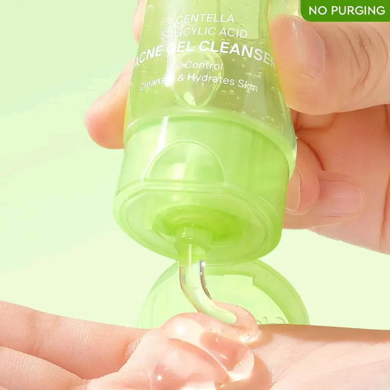 G2G Glad2Glow Centella Salicylic Acid Acne Gel Cleanser 70ml Facial Wash Face Wash Jerawat Komedo Sabun Cuci Muka Membersihkan Wajah 4