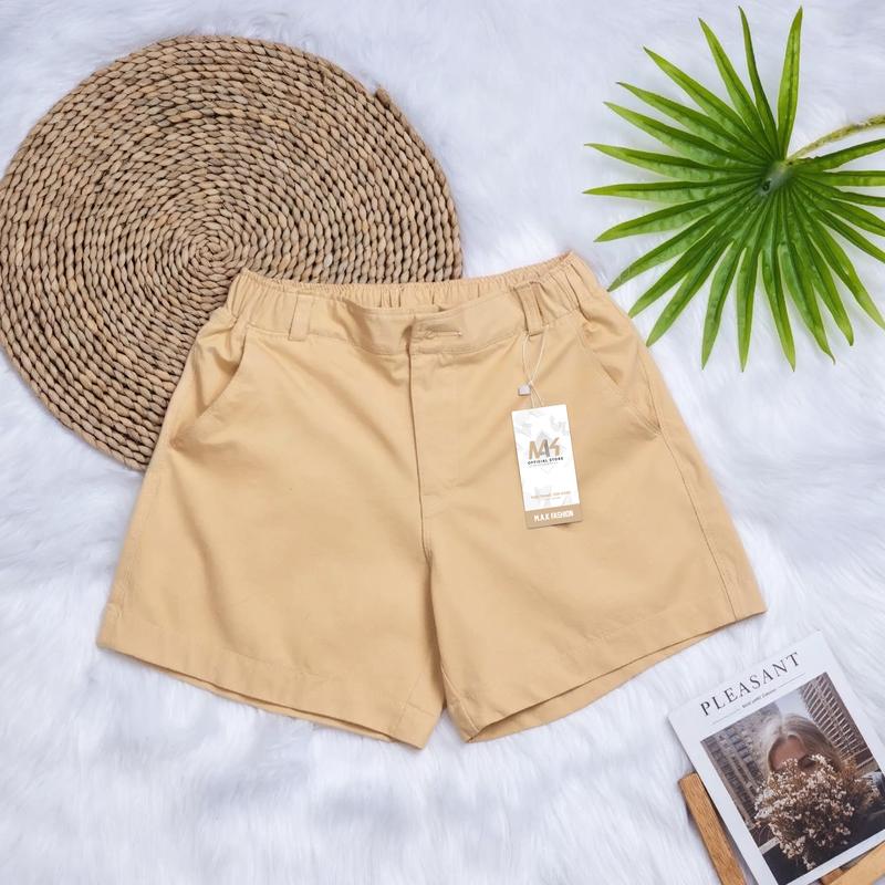 Quần Short Nữ Kaki Màu Mới Lưng Thun Co Giãn TH24 Cạp Thấp Tôn Dáng Women Vải Kaki Cotton Mịn Dễ Kết Hợp Với Áo Thun Phong Cách Hàn Quốc Siêu Đẹp